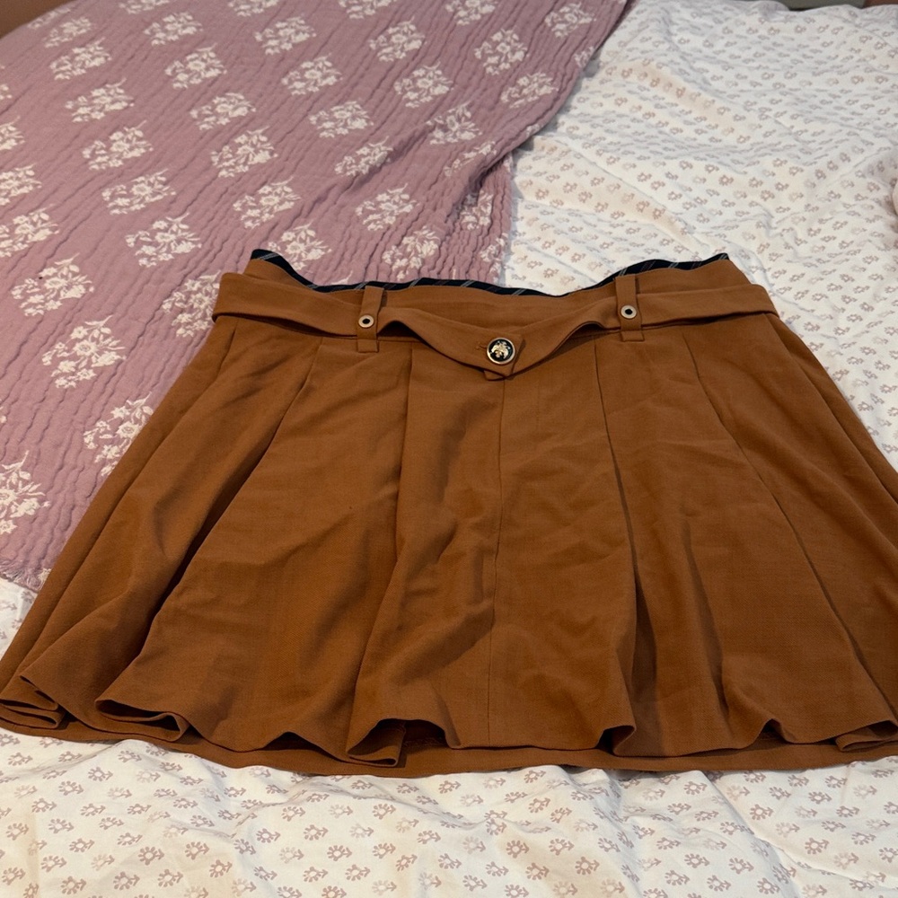 Cece tan mini skirt